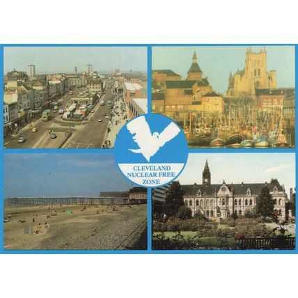 Cleveland Nuclear Free Zone Military Peace Anti War Postcard