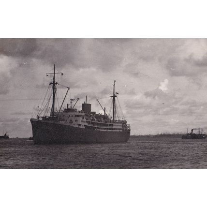 SS Accra Ship in 1959 Vintage Photo