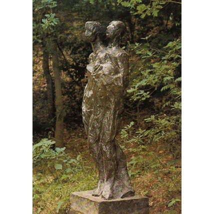 Stichting Monument Beeld De Tochtgenoten WW2 Monument Holland Sculpture Postcard