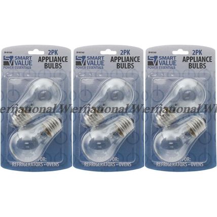 (6-PK) 40W Ceiling Fan Appliance Light Bulb, Incandescent, Standard Base, 120V