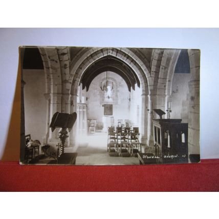 STOWELL CHURCH, GLOUCESTERSHIRE unused postcard by Percy Simms /