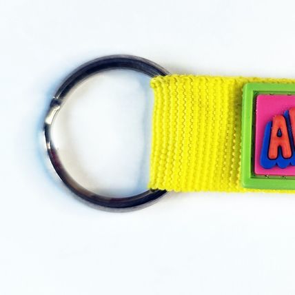 Alexandra Named Keyring Yellow Nylon Orange Carabiner Clip Fun Bright