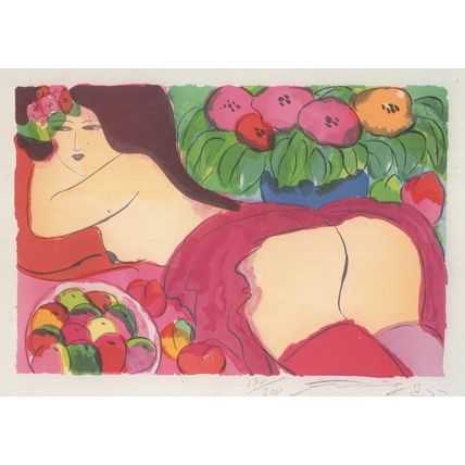 Walasse Ting Chinese Artist Poet WT CP 54 Painting Postcard