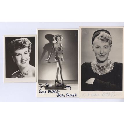 Ethel Revnell Gwen Cherrill 3x Music Hall Hand Signed Photo s