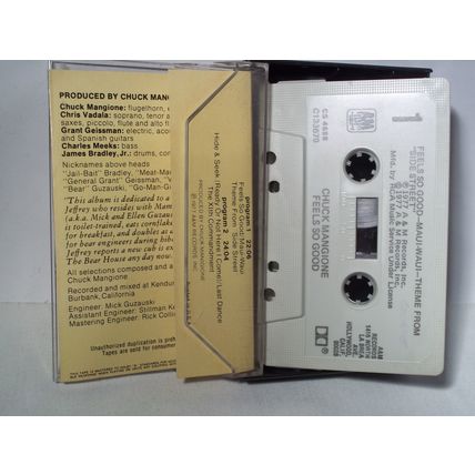 Chuck Mangione Feels So Good Cassette Tape 1977