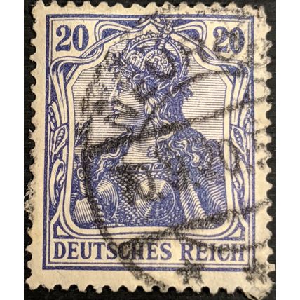 Stamp German Empire SG86 1906 20pfg Germania Used
