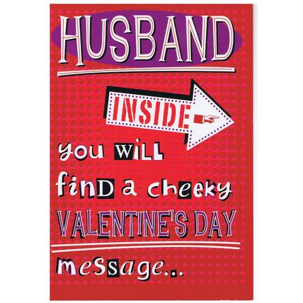 Valentine Card - Husband - Quality Large Card 9x6" BN Wishing Well