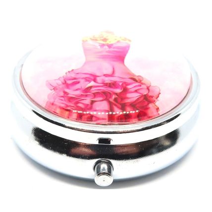 Pink Dress Pill Box 2 CM - Ladies Gift Storage