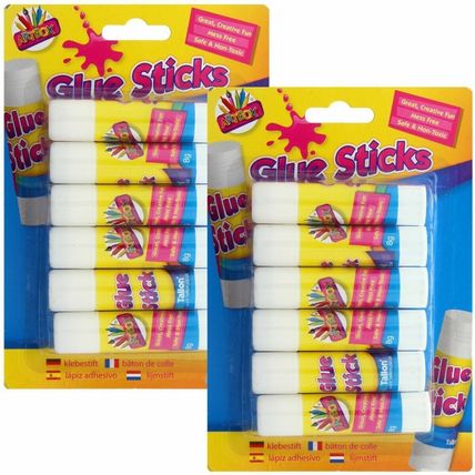 12 x GLUE STICKS Twist Up School Supply NON TOXIC SAFE Kids Childrens Art Craft
