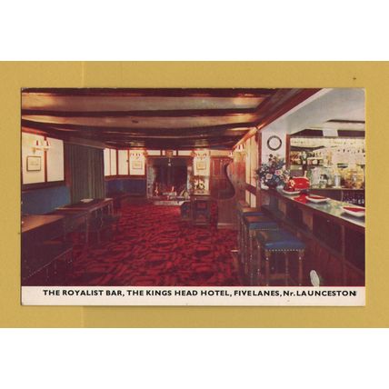 The Royalist Bar, The Kings Head Hotel, Five Lanes, Nr Launceston - Unused