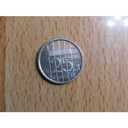 Netherlands 1993 25 Cents Coin