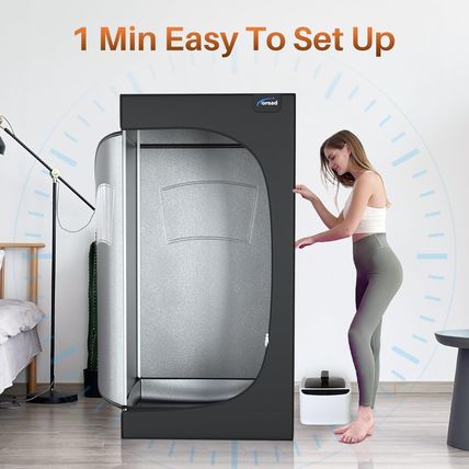 TOREAD 2024 Portable Home Steam Sauna: Full Body Sauna Tent with 2.6L Steamer