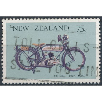 Vintage Motor Cycles: 75c - New Zealand 1986 - F H - SG 1392