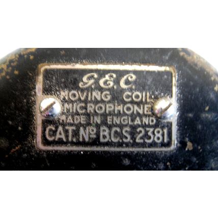 Vintage GEC BCS 2381 Broadcast Grade Microphone