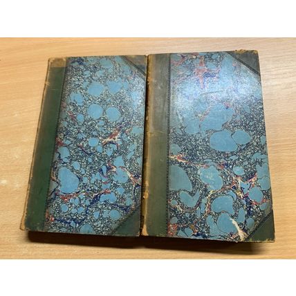 ANTIQUE 1809 HANNAH MORE "COELEBS IN SEARCH OF A WIFE" VOLS 1 & 2 BOOKS (P6) AA