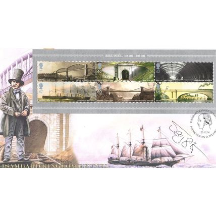 Isambard Kingdom Brunel Jenny Agutter The Railway Children Hand Signed FDC