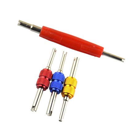 4 Pieces Dual Head Car Truck Tyre Valve Stem Core Remover Repair Wrench Tool