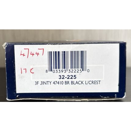 Bachmann 32-225 3F Jinty Renumbered 47447 BR Black L/Crest OO Gauge - VGC