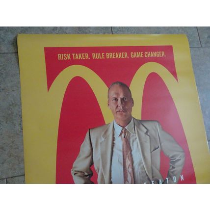 The Founder - Movie Poster with Michael Keaton as Ray Kroc - Risk -Rule-Game