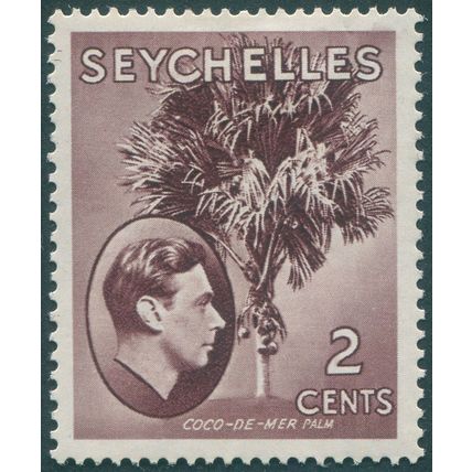 Seychelles 1938 2c purple-brown Chalk paper SG135 unused