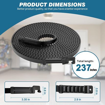 Upgrade 41A5250 41AB050-2 Belt for 7Ft High Garage Door, 237" Garage Door Opener
