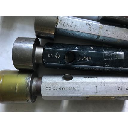 LOT PLUG GAGE GO NOGO VAN KEUREN .1.4460,1.4570,1.40625,1.449,1.4476,ES