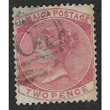 JAMAICA 1870-5 QV WATERMARK CROWN CC 2d USED SG9