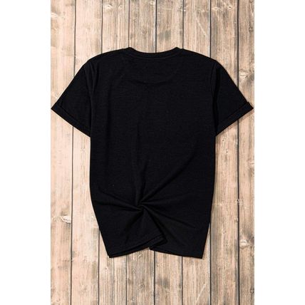 Black So Very Thankful Heart Printed Crewneck Thanksgiving T Shirt