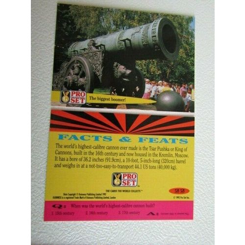Pro Set 1992 Guinness Book of Records Trade Cards Card Variants (eb2)