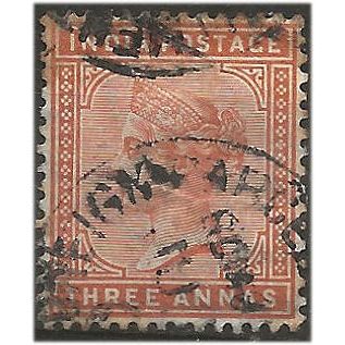 India 1890 SG94 3a Brown-Orange Good+ Used ... ..