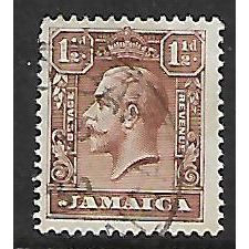 JAMAICA 1929 1 1/2d CHOCOLATE SG 109 FINE USED#