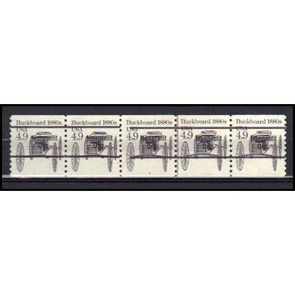 2124a 4.9c Buckboard Fine MNH Dry Gum PNC 3/5 Gap 1L AA0287