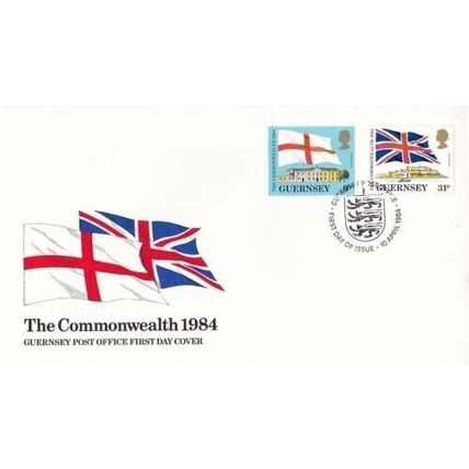 Guernsey 1984 The Commonwealth FDC Bureau cancel Unaddressed VGC