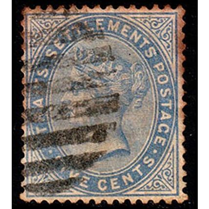 Straits Settlements 1883 Queen Victoria 5c Used Stamp