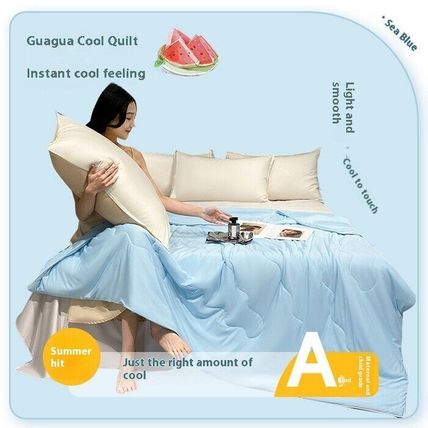 Quilt Spandex Cool Silk Summer Ice Cream Airable Cover Washed Resistant No Fade