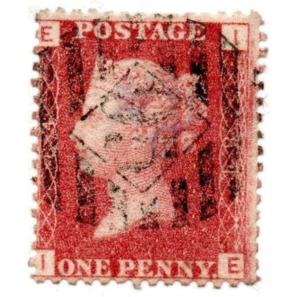 QUEEN VICTORIA FINE USED 1d. RED STAMP PLATE 84 NEVER HINGED