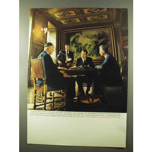 1966 Chemial New York Ad - Copenhagen Stock Exchange