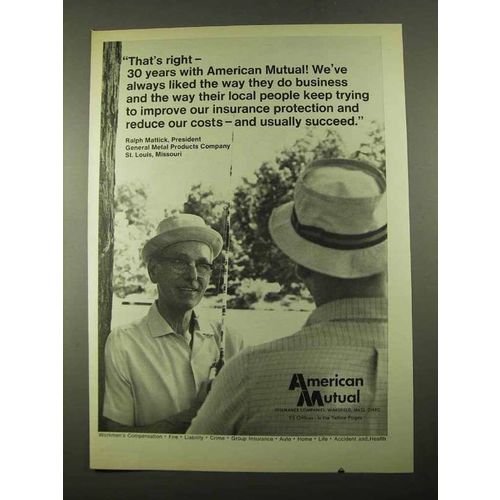 1969 American Mutual Ad - That's Right
