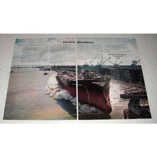 1969 Standard Oil Corporation Ad - Historic Splashdown