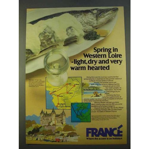 1979 France Tourism Ad - Spring in Western Loire