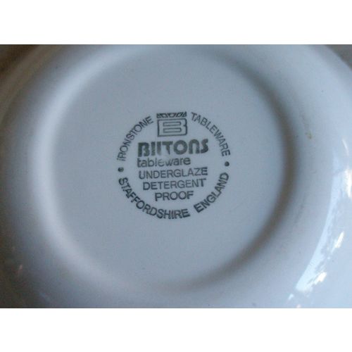 Two Retro Biltons Ironstone Cereal / Soup / Dessert Bowls