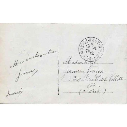 Maximum Card - France #159 St Martin to Paris 1912 Stamps related postcard