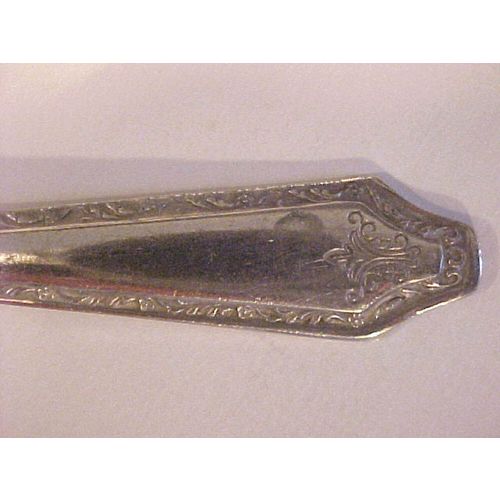 Silver Spoon WM Rogers Nickel Silver Teaspoon Scrolls 6"