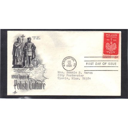 FDC Art Craft 1313 5c Polish Culture (Cachet-Typed/A) CV39290
