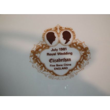 Prince Charles & Diana Royal Wedding Plate 1981 Elizabethan Fine Bone China