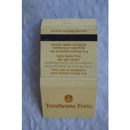 Matchbook cover Trusthouse Forte