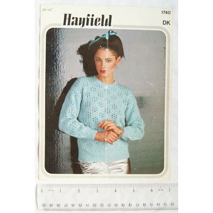 Vintage: Hayfield 1740 lady's sweater, DK