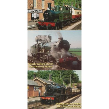 Bishops Lydeard Train Station West Somerset Railway 3x Postcard s