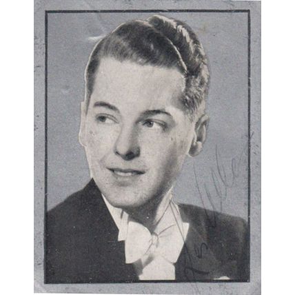 Les Allen 1930s Singer Antique Small Hand Signed Photo