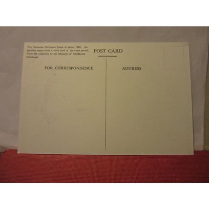 XMAS CARDS, MUSEUM OF CHILDHOOD, EDINBURGH unused postcard =